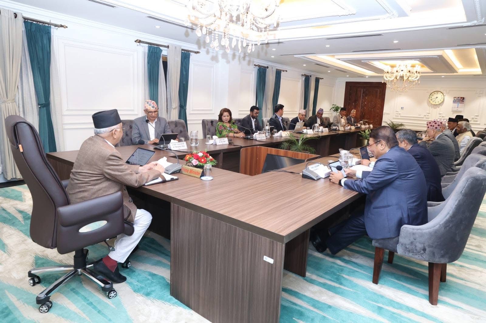 प्रधानमन्त्री निवासमा मन्त्रिपरिषद बैठक, २३ स्थानमा इलाका प्रशासन कार्यालय स्थापना हुने सम्भावना