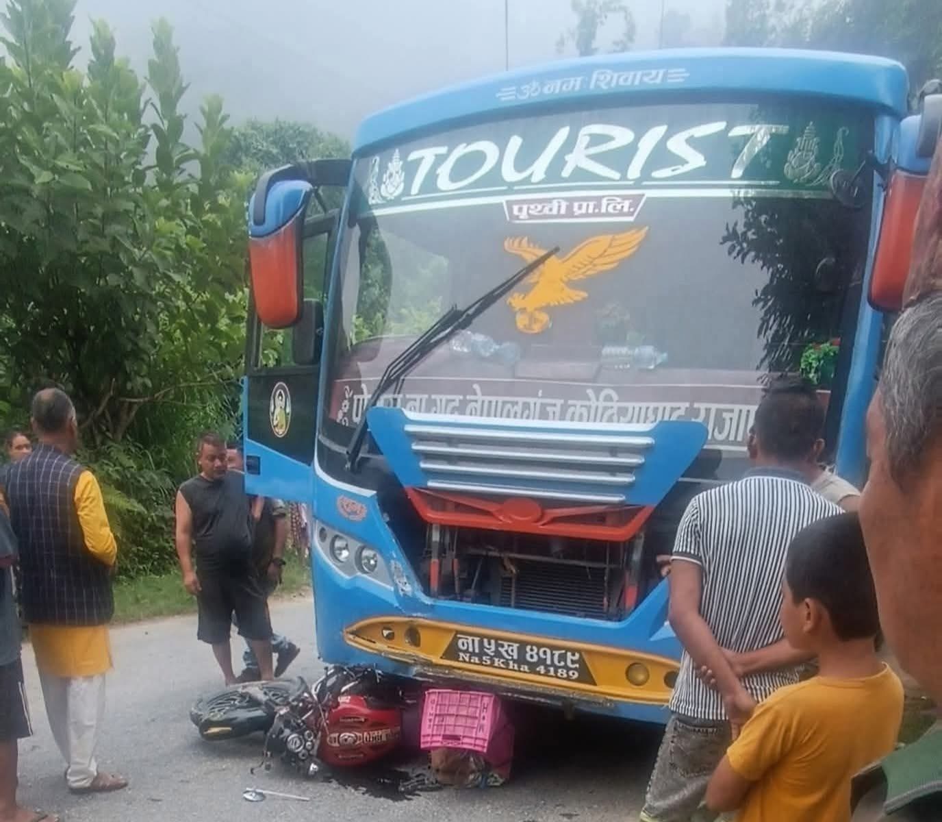 भीरकोटमा सडक दुर्घटना, व्यवसायी मेख बहादुर मगर गम्भीर घाइते