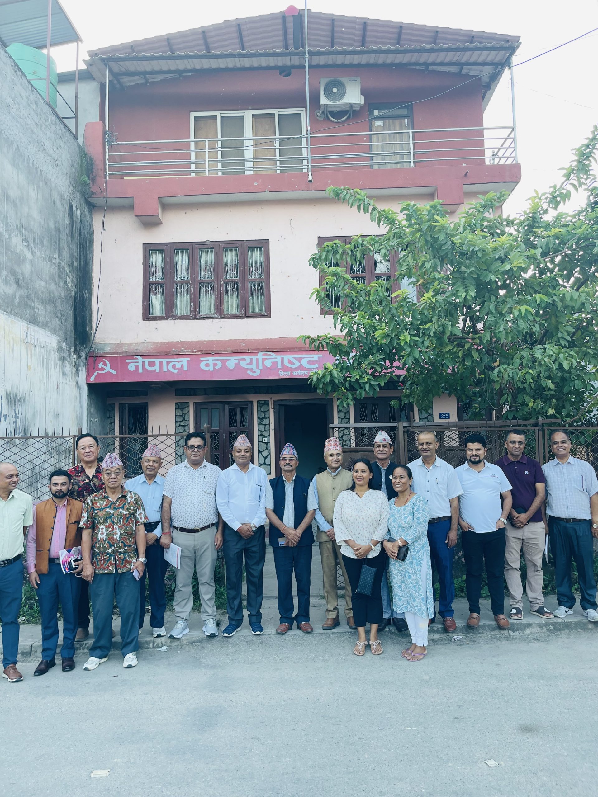 भदौ २४ गतेको तोडफोडपश्चात् एमाले नेता खगराज अधिकारीद्वारा अनुगमन